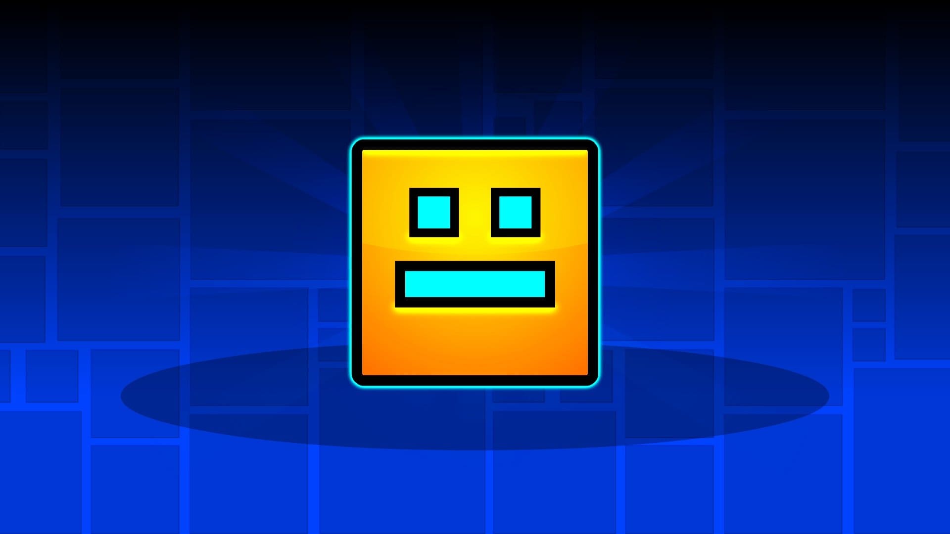 Collage of different game modes in Geometry Dash Lite